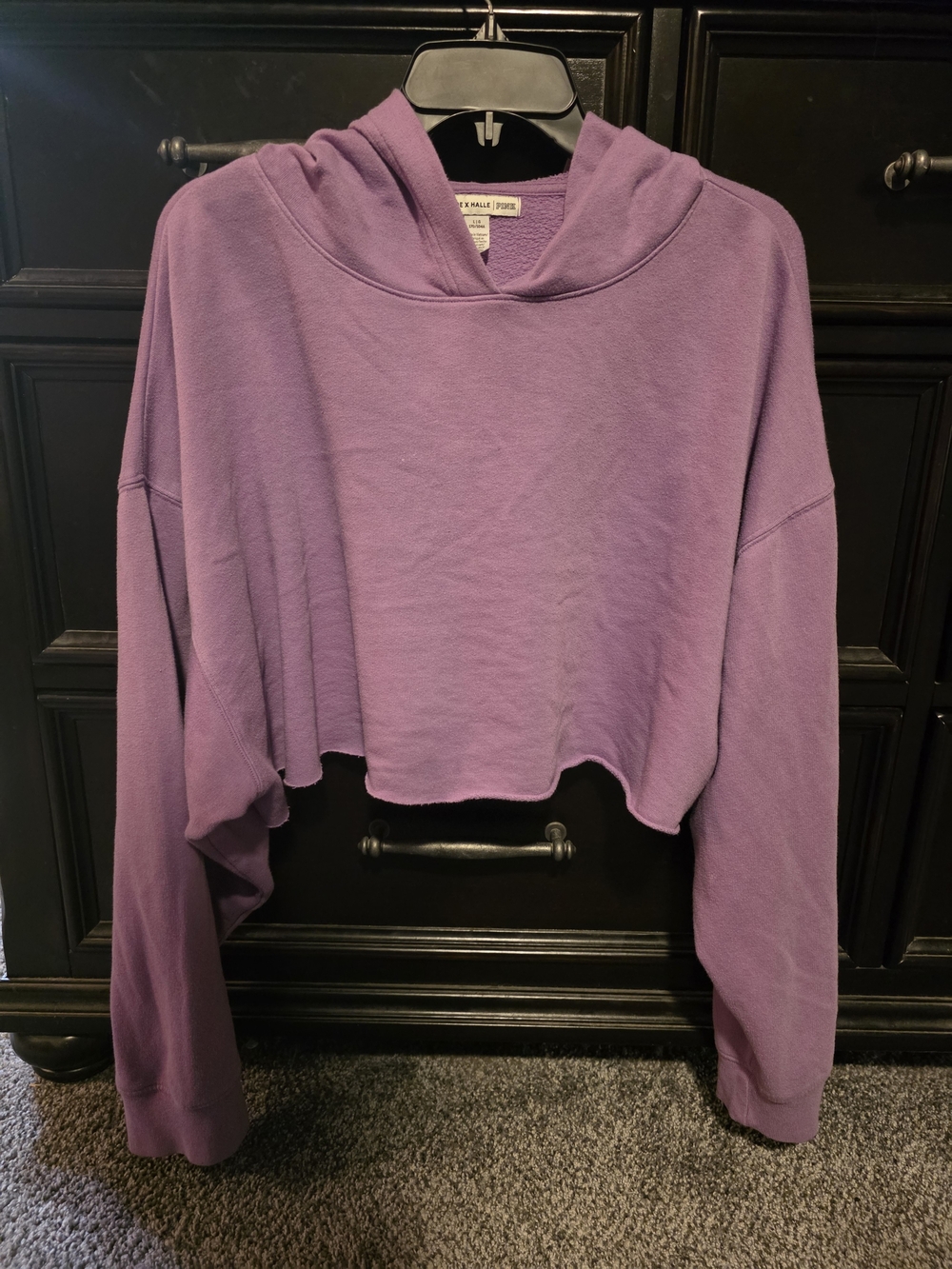 PINK Victoria's Secret Lavender Cropped Hoodie